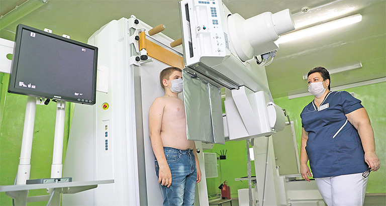 Пациенты расположенной в селе Боринское поликлиники № 1 Липецкой районной больницы начали проходить обследование на новом цифровом рентген-аппарате «МЕДИКС-РЦ-АМИКО»
